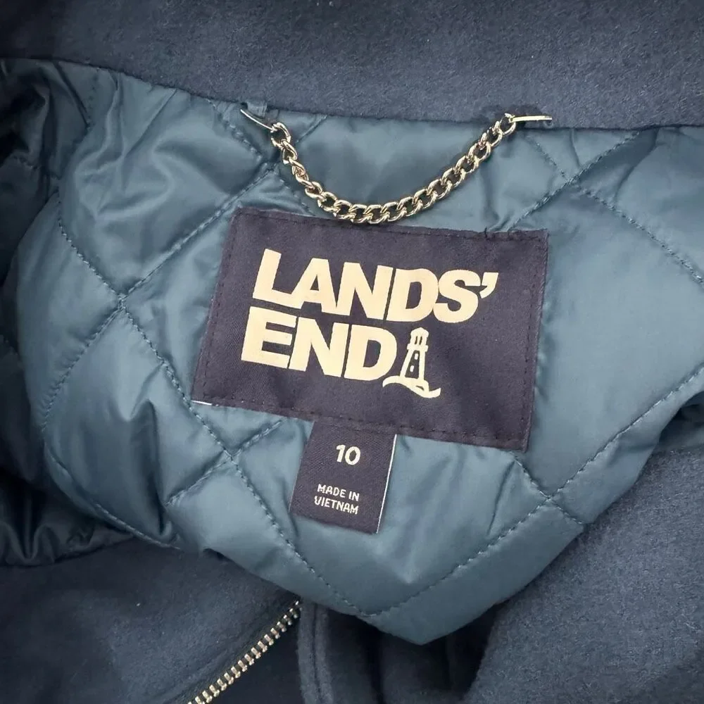 Lands End Insulated Wool Coat 10